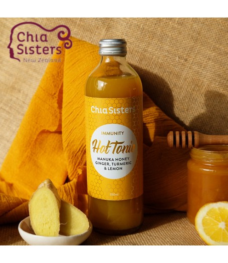 Chia Sisters 提升免疫抗炎排毒濃縮健康飲品 350ml |含麥蘆卡蜂蜜、生薑、薑黄及檸檬